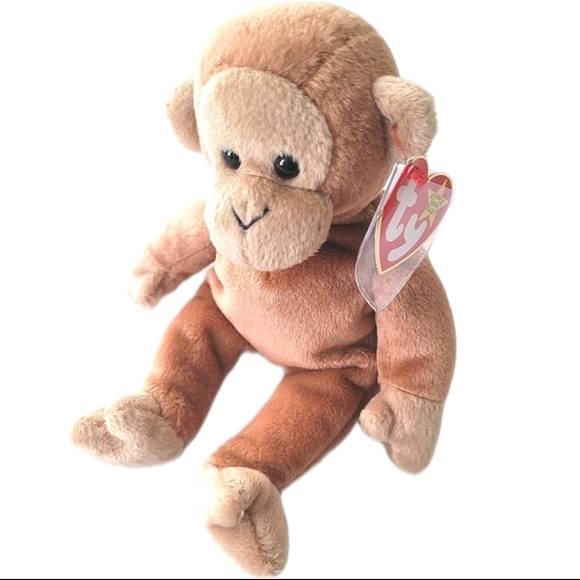 Ty Other - Y2K Bongo Monkey 1995 Retired TY Beanie Baby Stamp Inside Tush Tag
